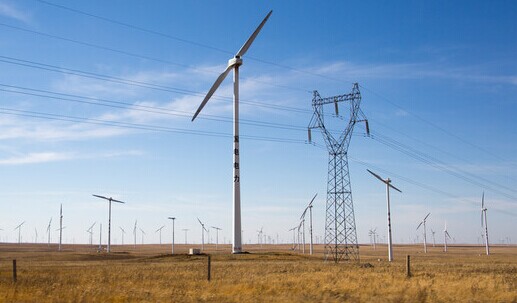 New energy, wind power, solar power plant